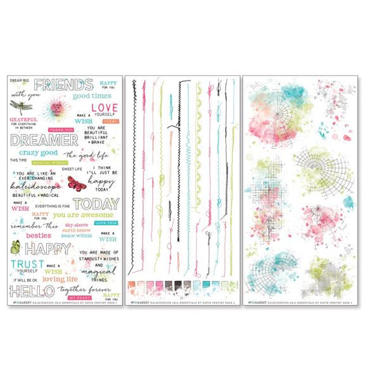 49 and Market Kaleidoskop Rub-on-Transferset