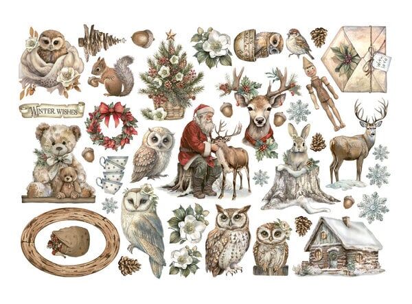 Stamperia - The Owl's House - Adhesive ephemera