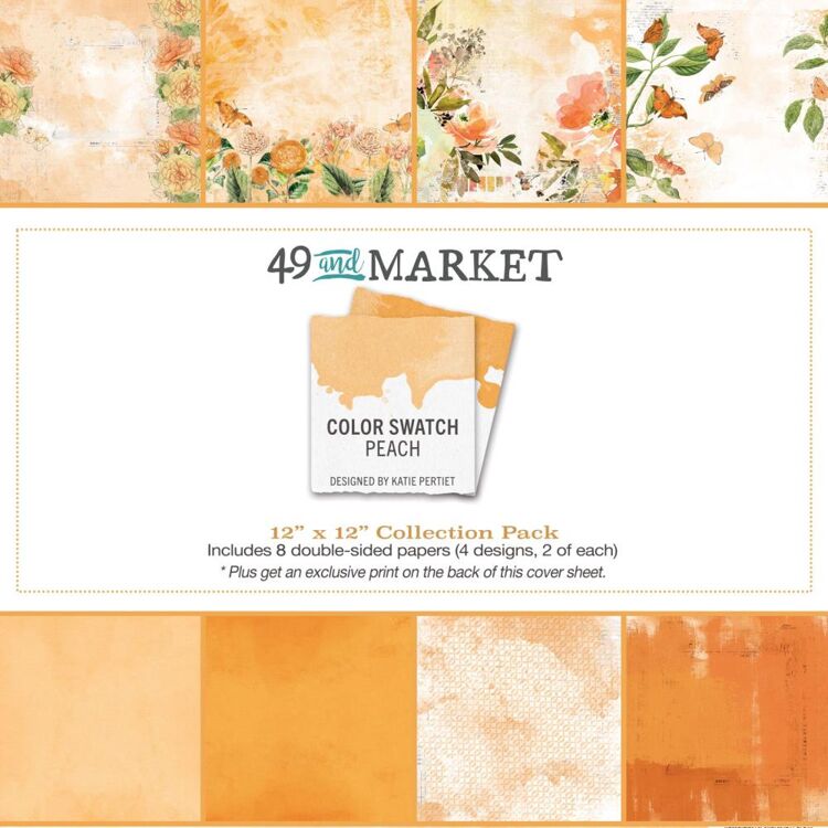 49 and Market - Color Swatch Peach 12 x 12 Collection Pack