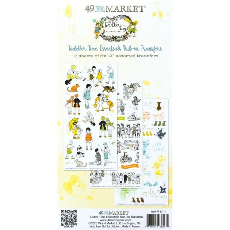 49 and Market – Toddler Time – Essentials Rub-on Transfers