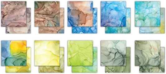 Craft Consortium - Paper pad - Ink Drops - Earth