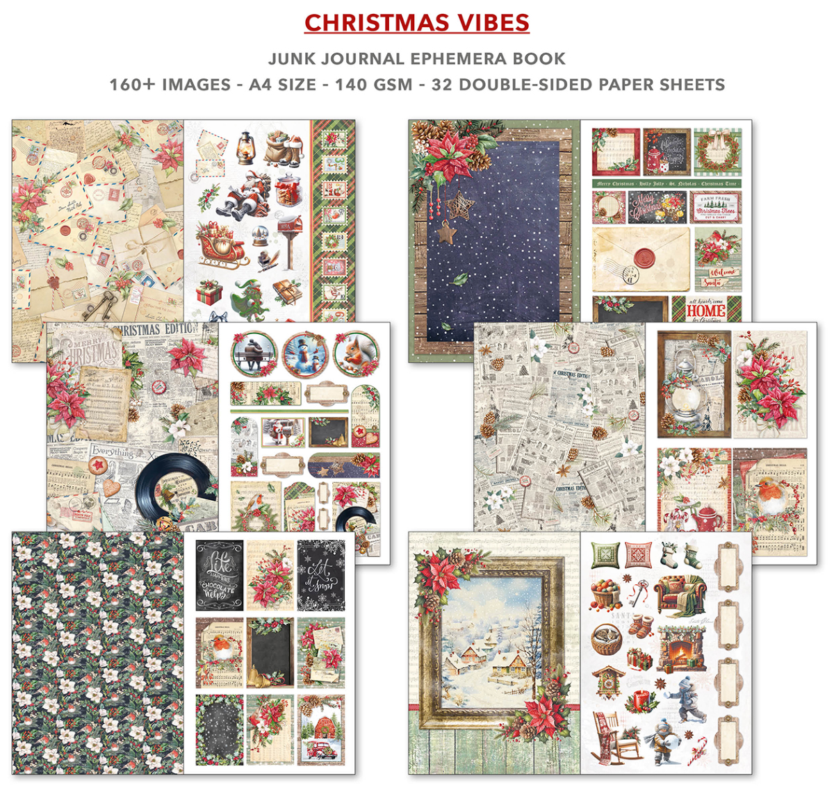 Ciao Bella Junk Journal Christmas Vibes