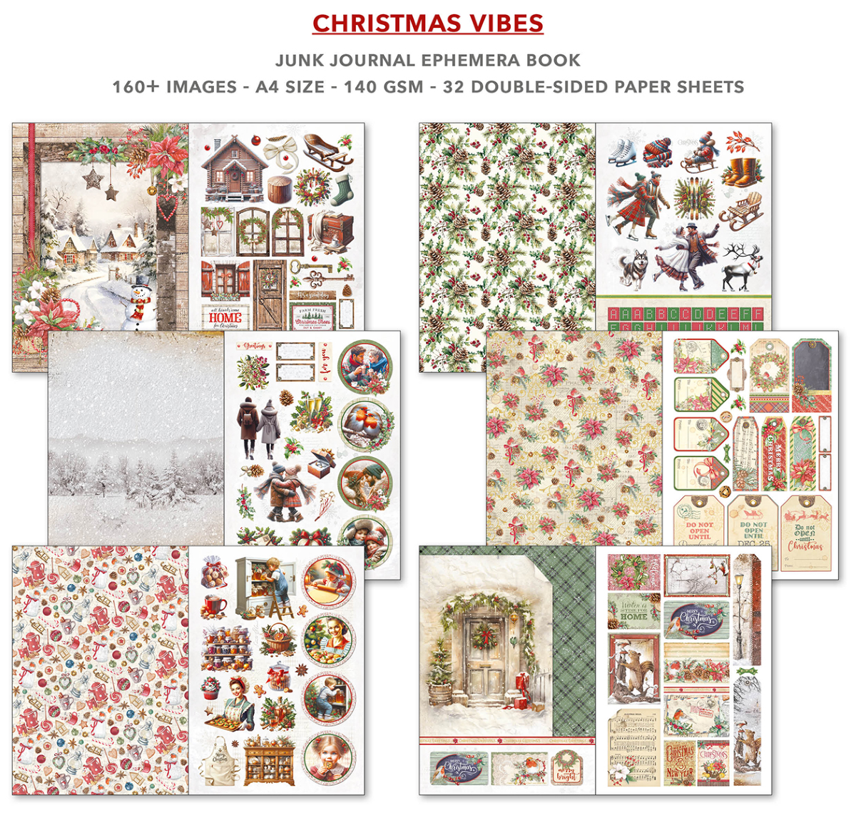 Ciao Bella Junk Journal Christmas Vibes