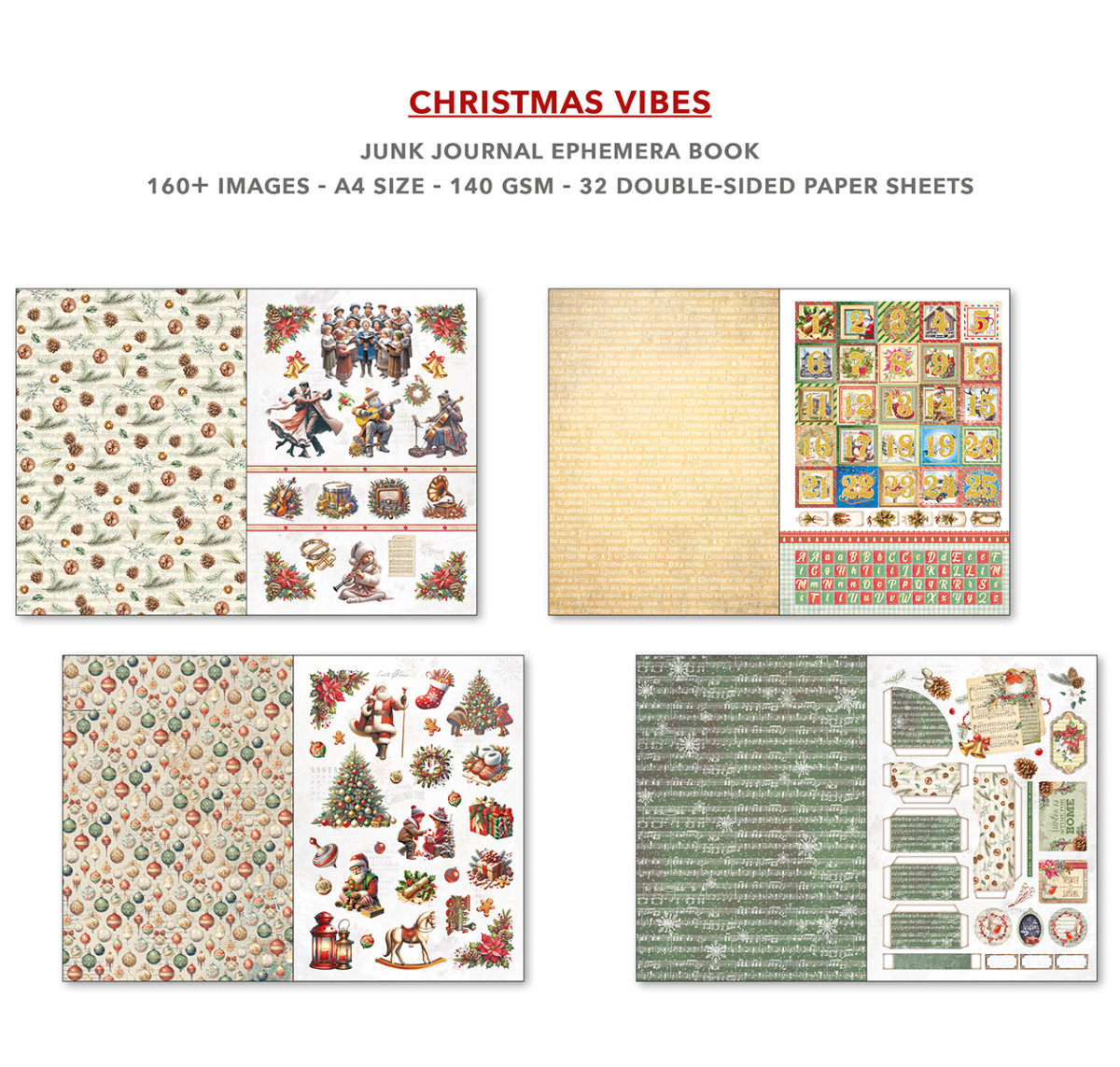 Ciao Bella Junk Journal Christmas Vibes