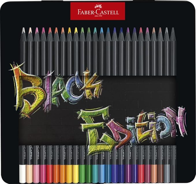 Faber-Castell - Black Edition - Set 24 Farbstifte