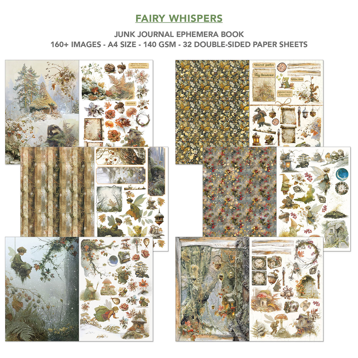 Ciao Bella Junk Journal Buch Fairy Whispers