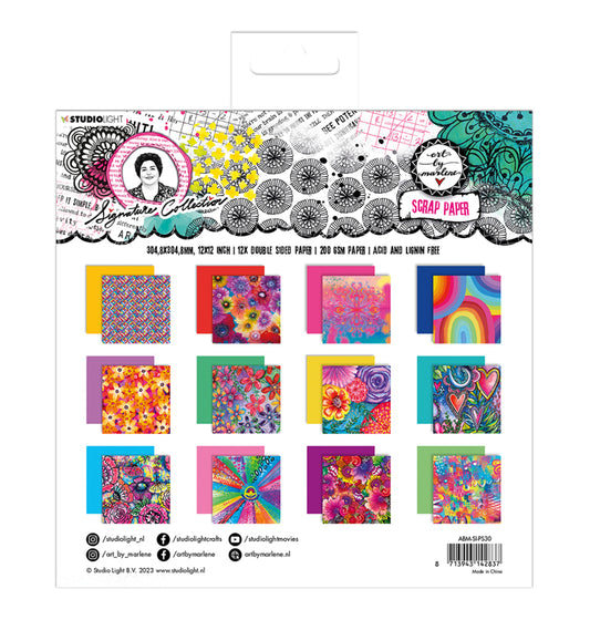 Art by Marlene - Scrap paper set 30.5 x 30.5 cm