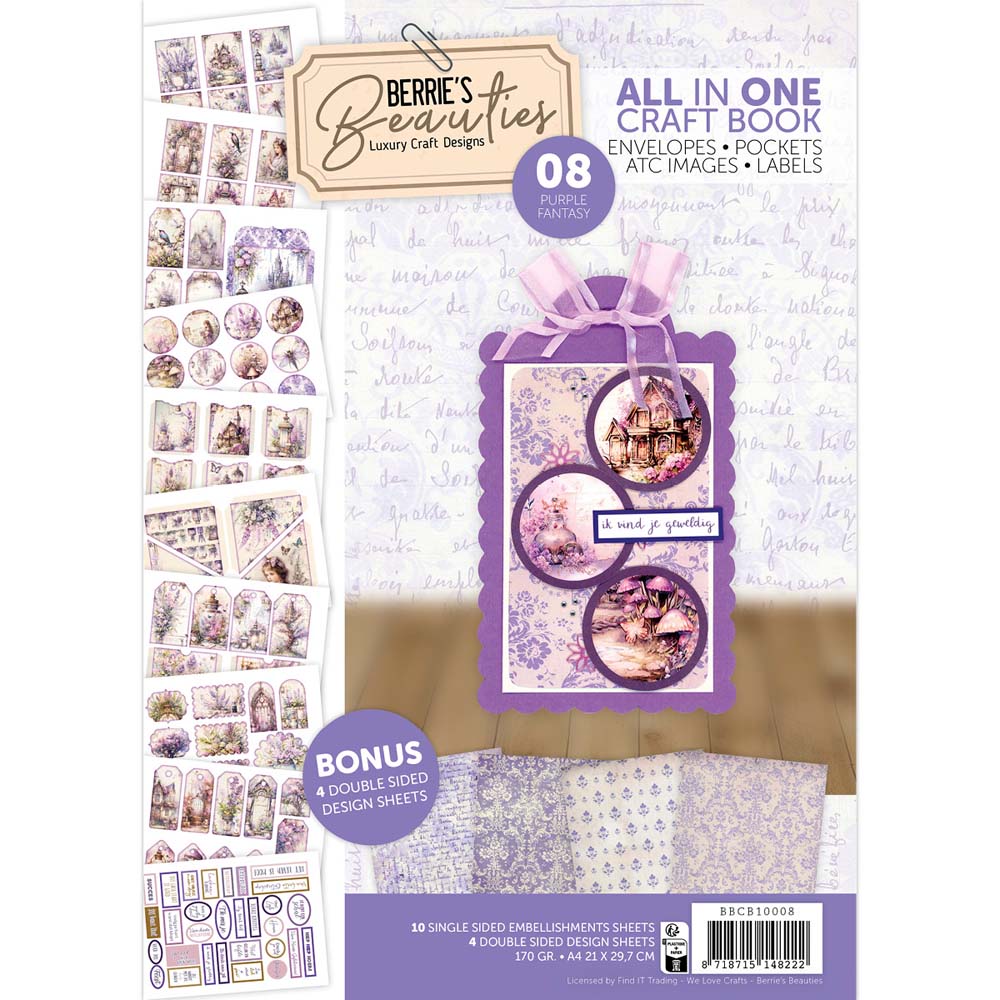 Berries Beauties - All in one craft book 8 - Purple Flowers
