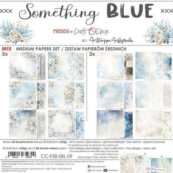 Craft O' Clock - Something Blue Mix Medium Papers Set