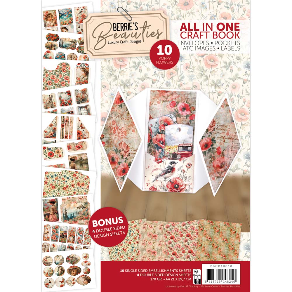 Berries Beauties - All in one craft book 10 - Poppy Flowers