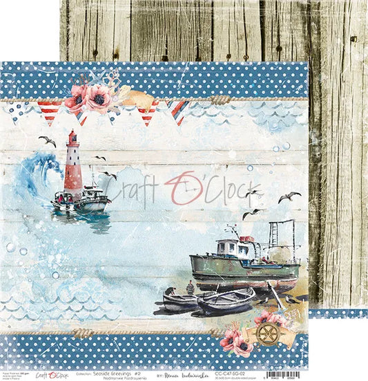 Craft o' Clock Seaside-Grußpapierset