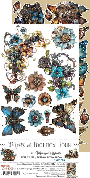 Craft O'Clock - MISTS OF TOOLBOX TOWN - extras set - FLOWERS