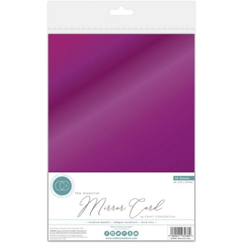 Craft Consortium - Mirror Card - Purple
