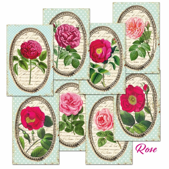 Decorer - Rose 7x10.8 cm scrapbook paper