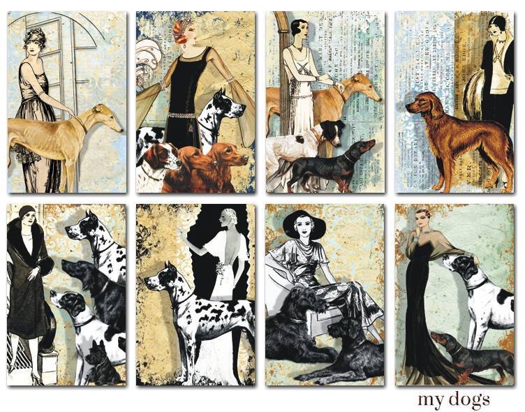 Decorer - My Dogs 7x10.8 cm scrapbook paper