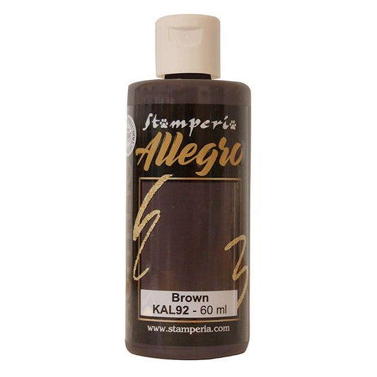 Stamperia Allegro Acrylverf Brown 60 ml