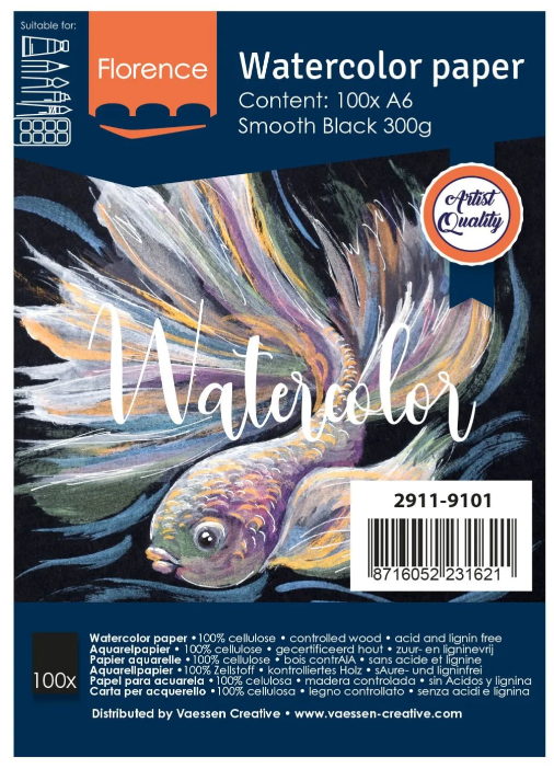 Florence - Aquarellpapier Smooth A4 200g gebrochenes Weiß