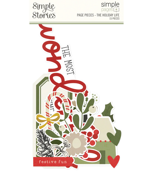 Simple Stories - Page Pieces - The Holiday Life