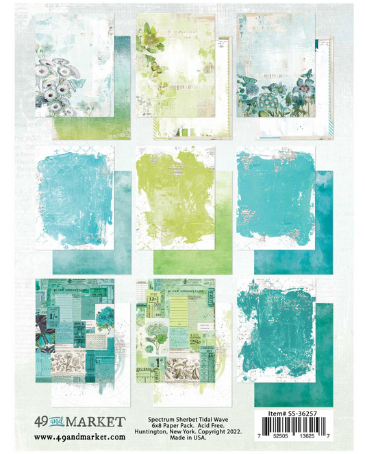 49 and Market - Spectrum Sherbet - Tidal Wave 6x8 inch Collection Pack