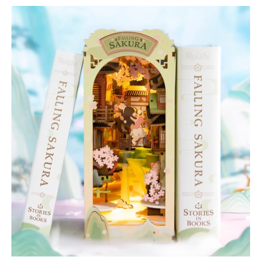 Rolife - Book Nook Falling Sakura