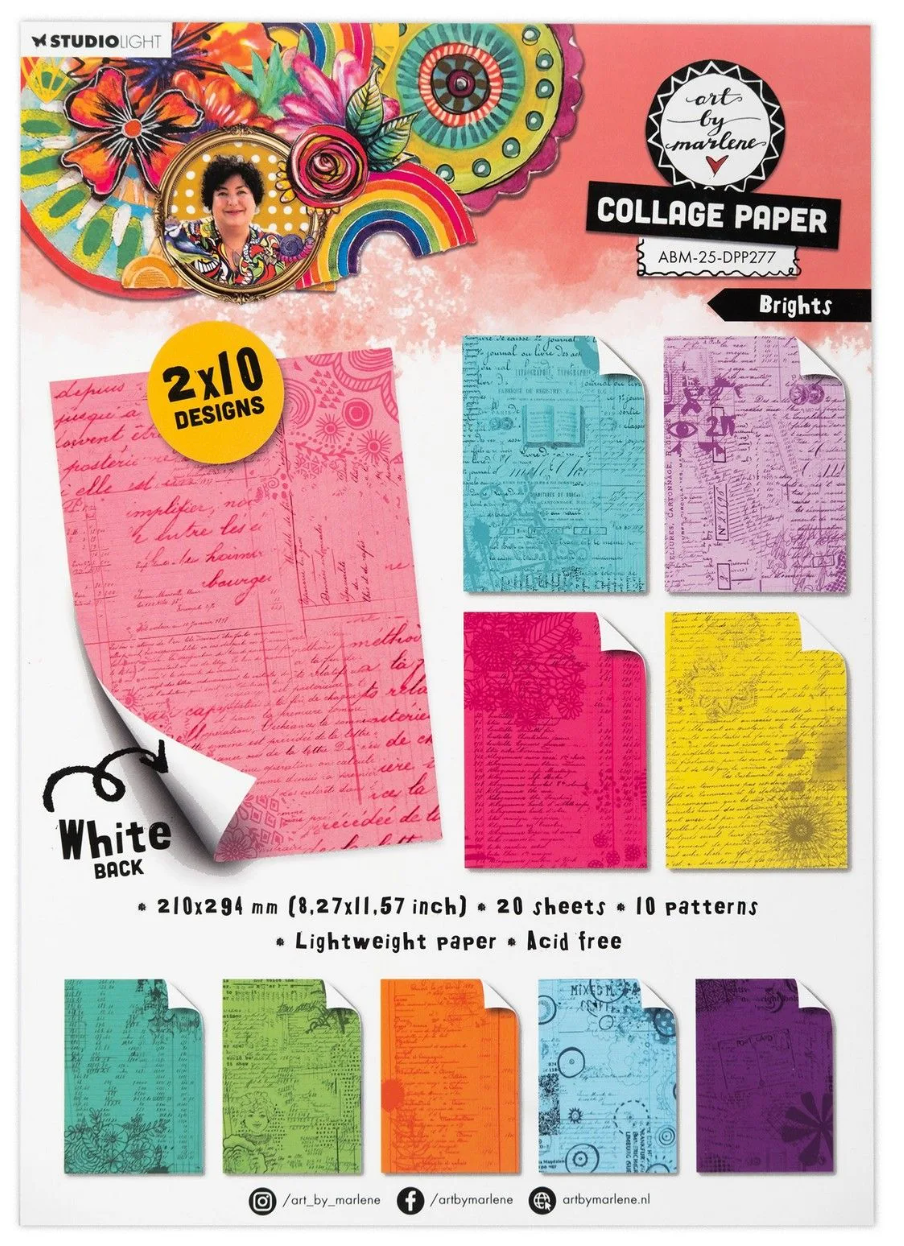 Art by Marlene - Collage Paper - Brights