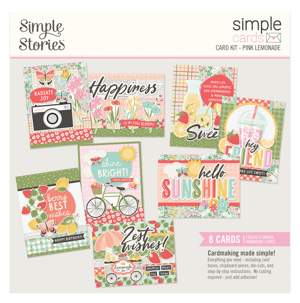 Simple Stories - Pink Lemonade Simple Cards Kit