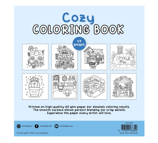 Studio Light - Cozy Coloring Book - Cozy Flower Shop