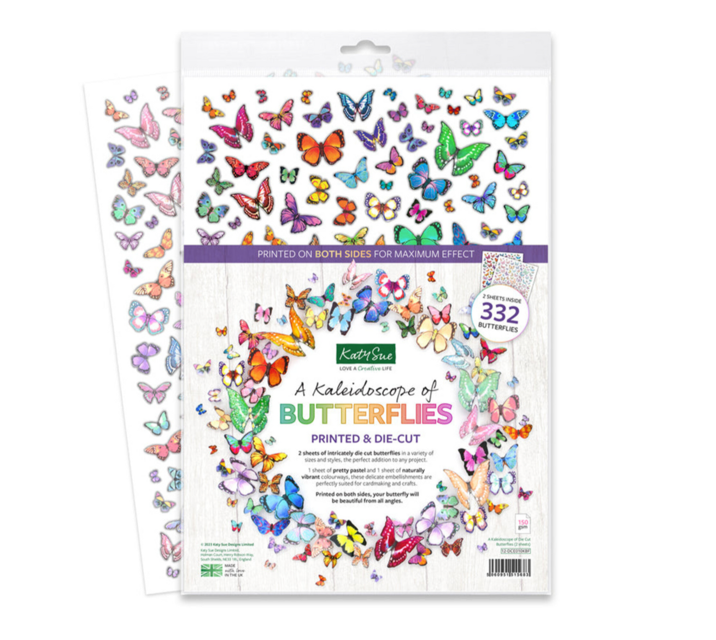 Katy Sue - A Kaleidoscope of Butterflies Printed & Die-Cut