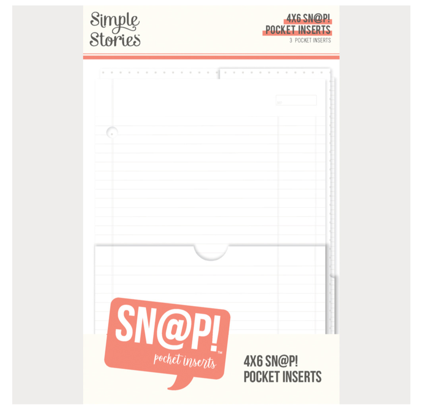Simple Stories - SN@P! Pocket 4x6 Inch Binder Inserts