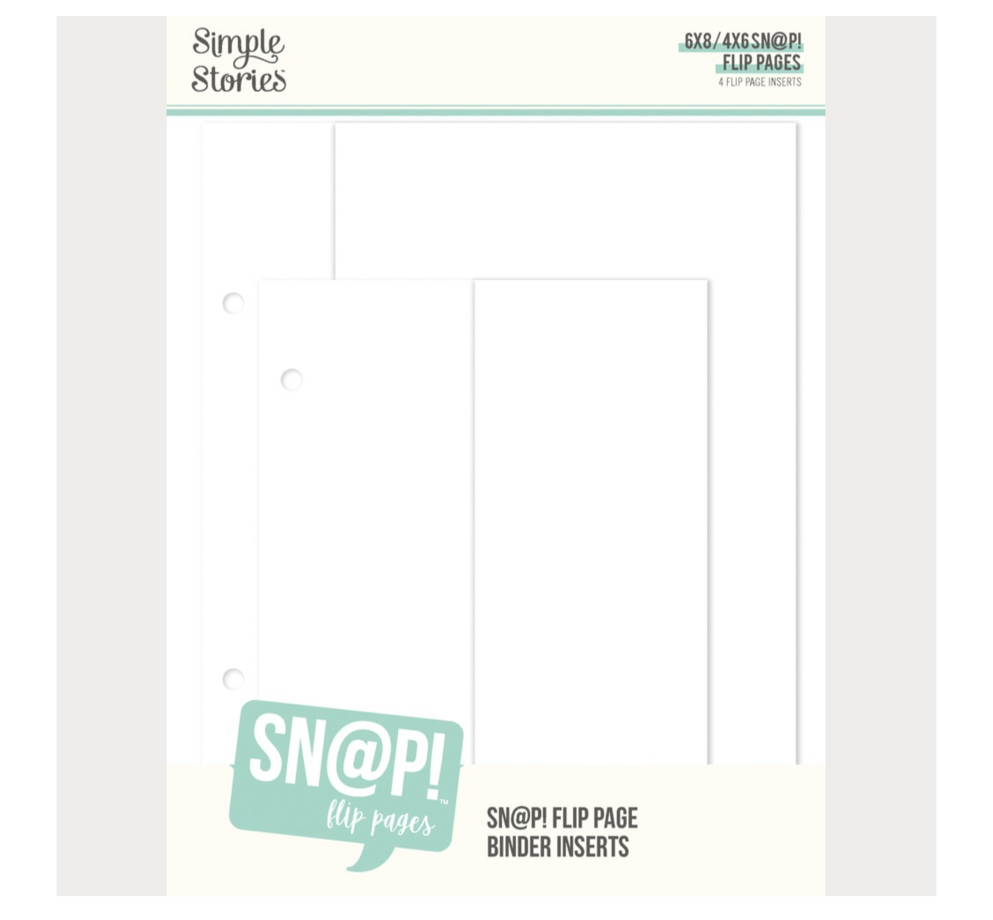 Simple Stories - SN@P! Flip Page 4x6/6x8 Inch Binder Inserts
