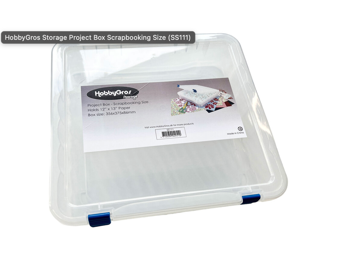 HobbyGros - Storage Project Box Scrapbooking Size