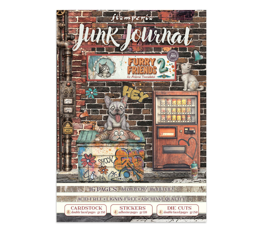 Stamperia - Furry Friends 2 - Junk Journal