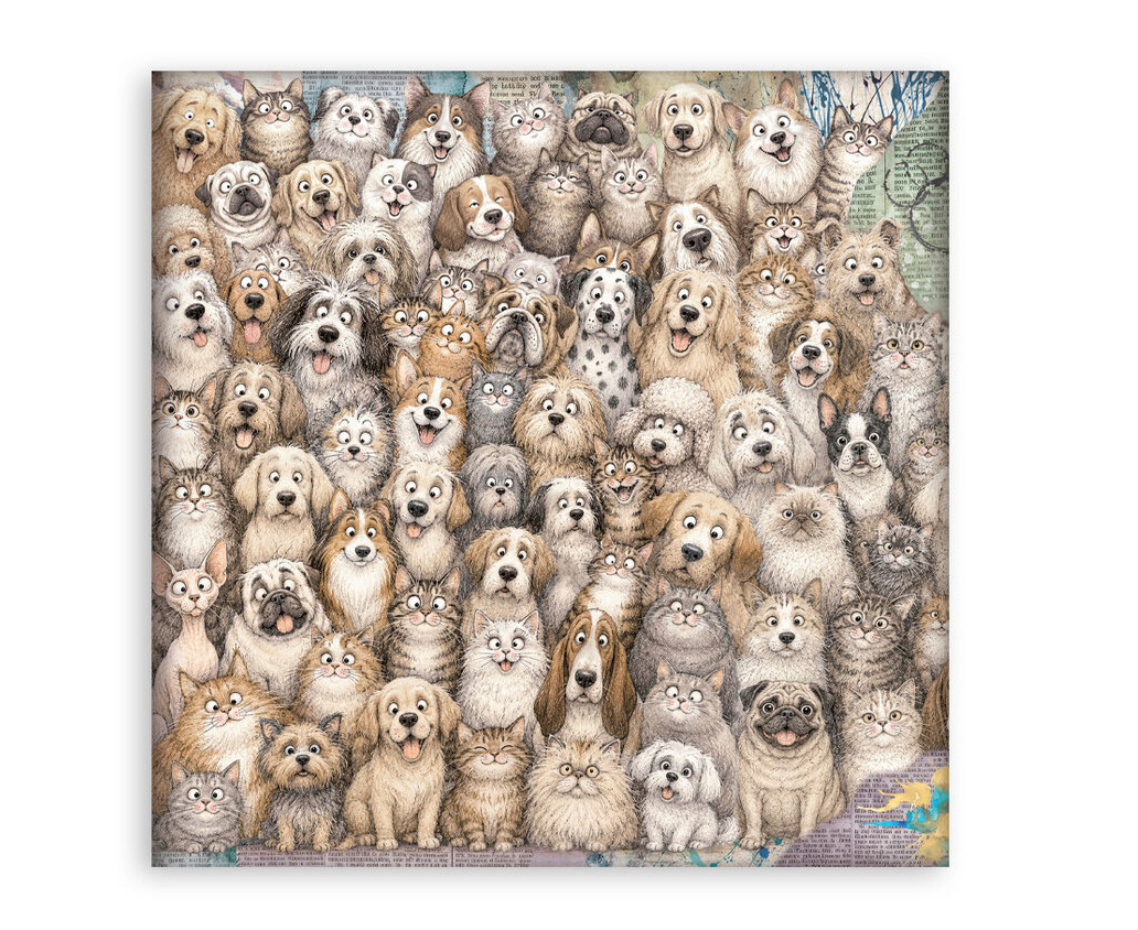 Stamperia - Furry Friends 2 8x8 Inch Paper Pack (Single Face)