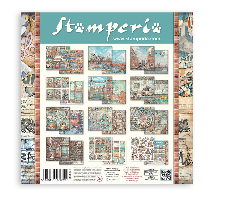 Stamperia - Furry Friends 2 12x12 Inch Paper Pack