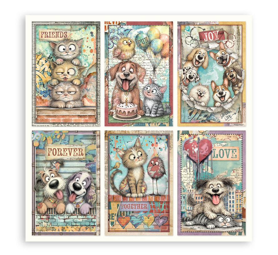 Stamperia - Furry Friends 2 12x12 Inch Paper Pack (Single Face)