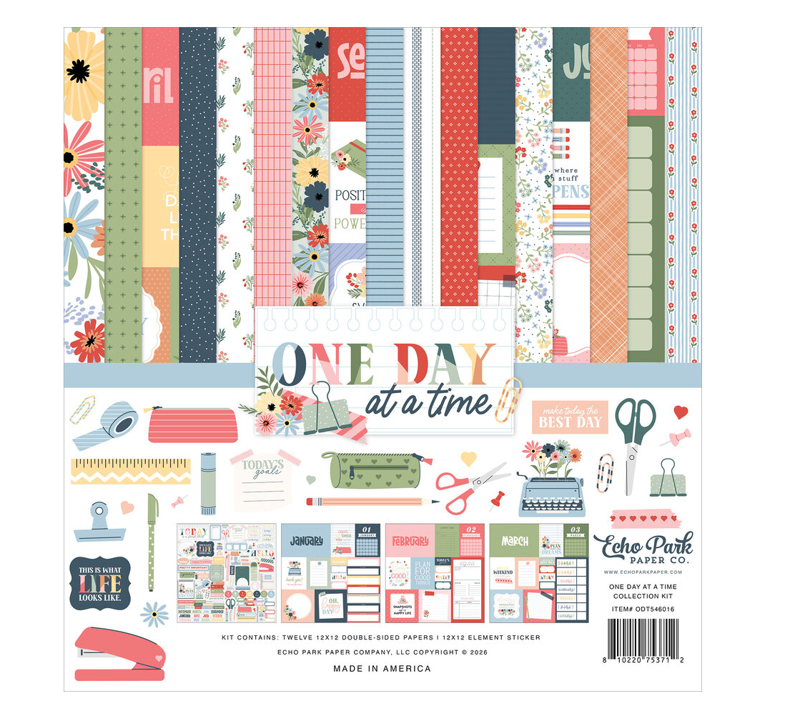 Echo Park - One Day At A Time 12x12 Inch Collection Kit