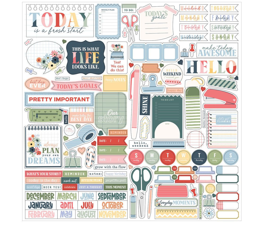 Echo Park - One Day At A Time 12x12 Inch Collection Kit