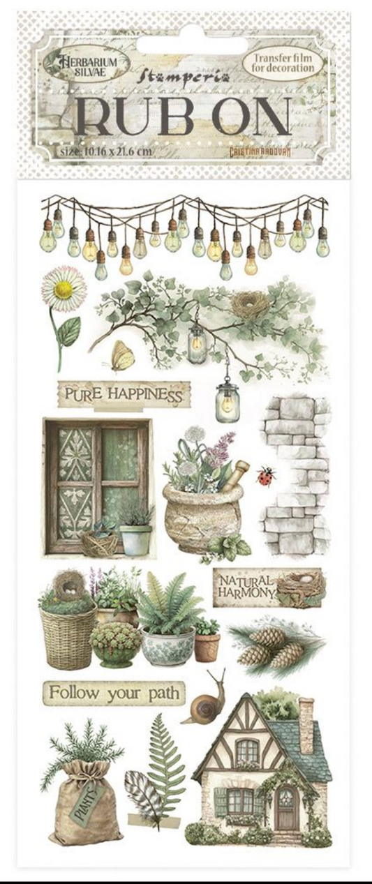 Stamperia - Herbarium Silvae - Various rub-on motifs