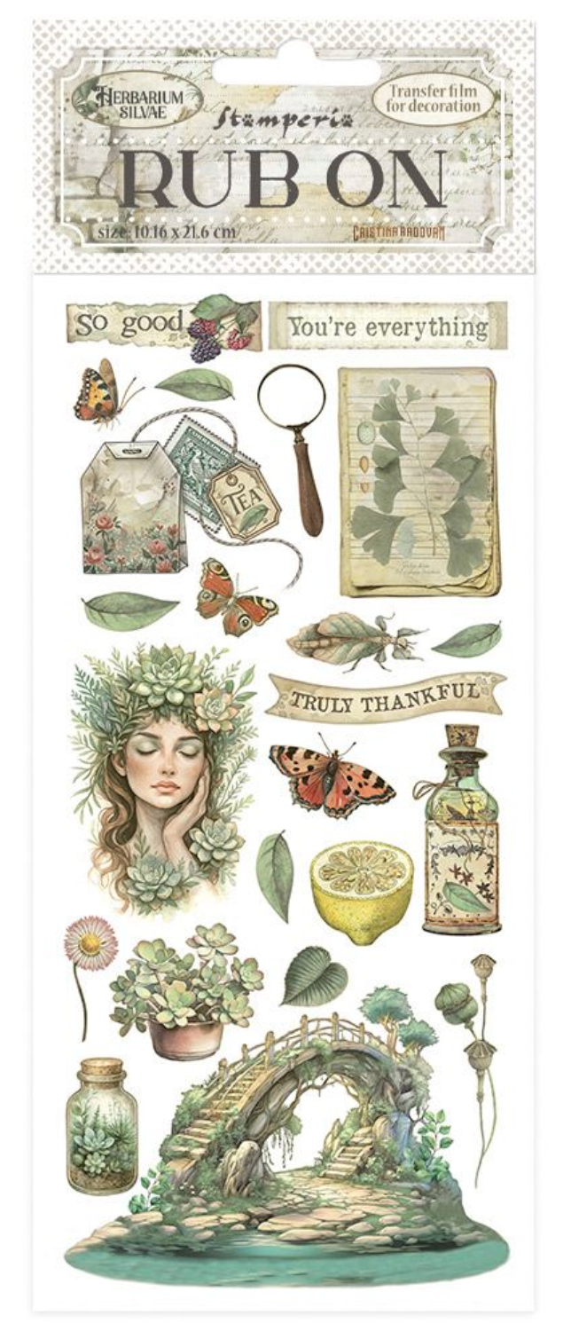 Stamperia - Herbarium Silvae - Diverse rub-on motieven