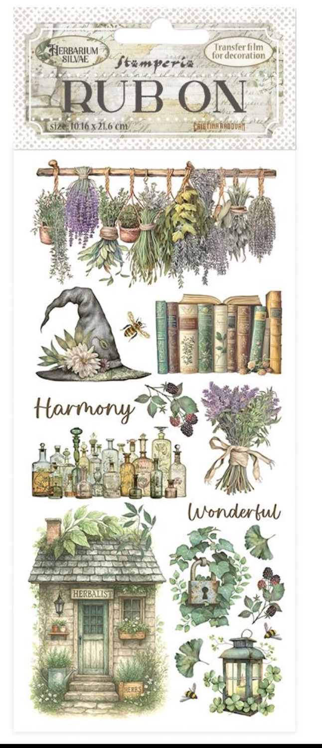 Stamperia - Herbarium Silvae - Diverse rub-on motieven
