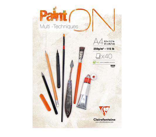 Clairefontaine - PaintON Mixed Media Papier 250g A5 40x
