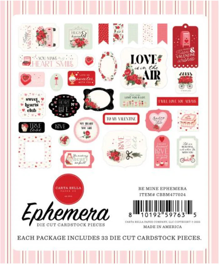 Carta Bella – Be Mine Ephemera