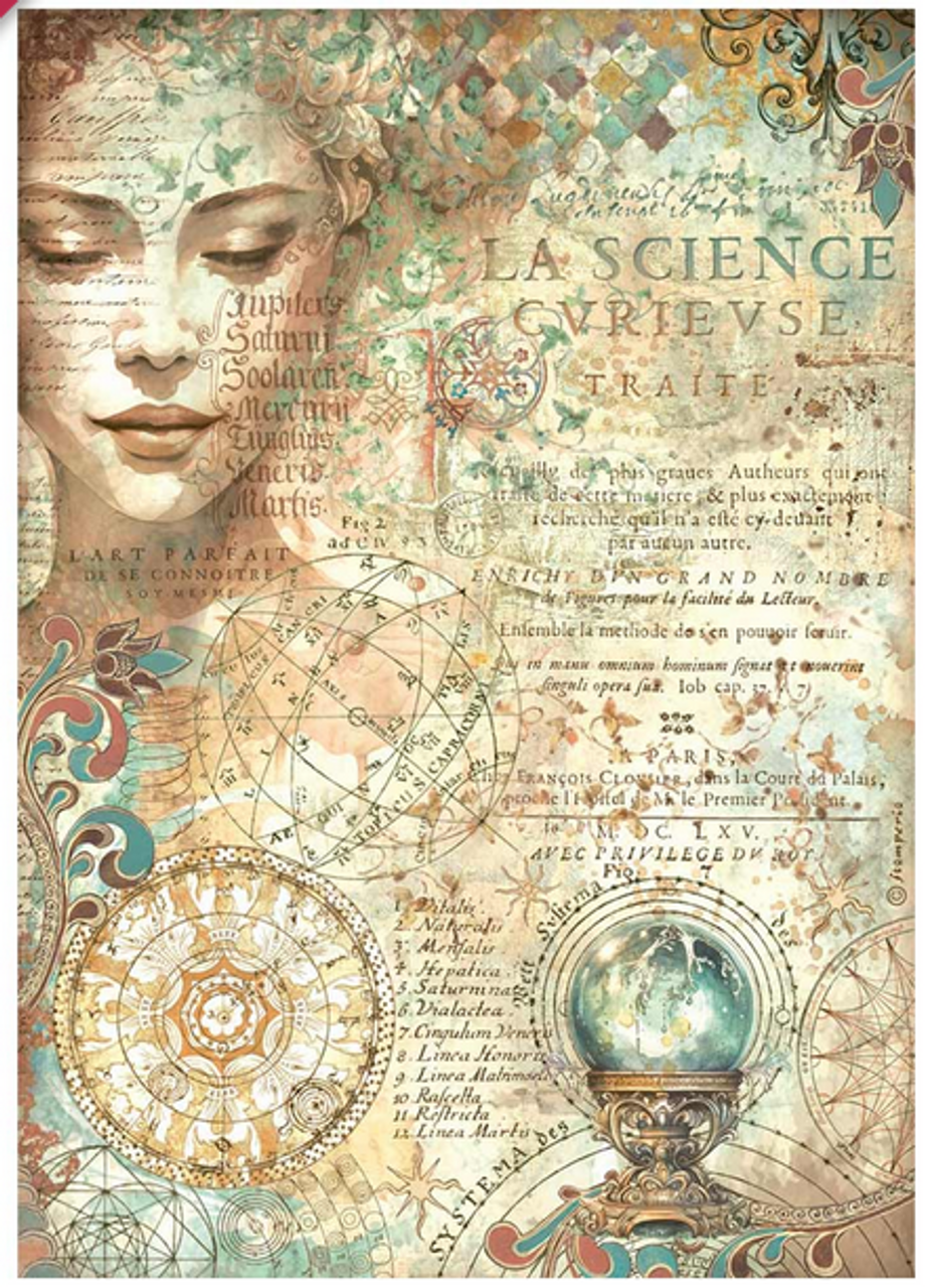 Stamperia - rice paper A4 Fortune