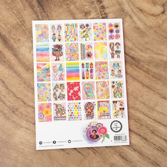 Art By Marlene Cut and Paste block A4 Color Happy