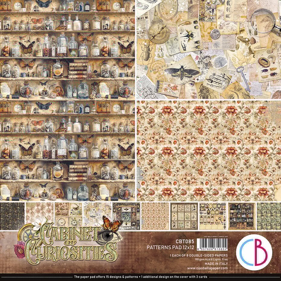 Ciao Bella Cabinet of curiosities paper set