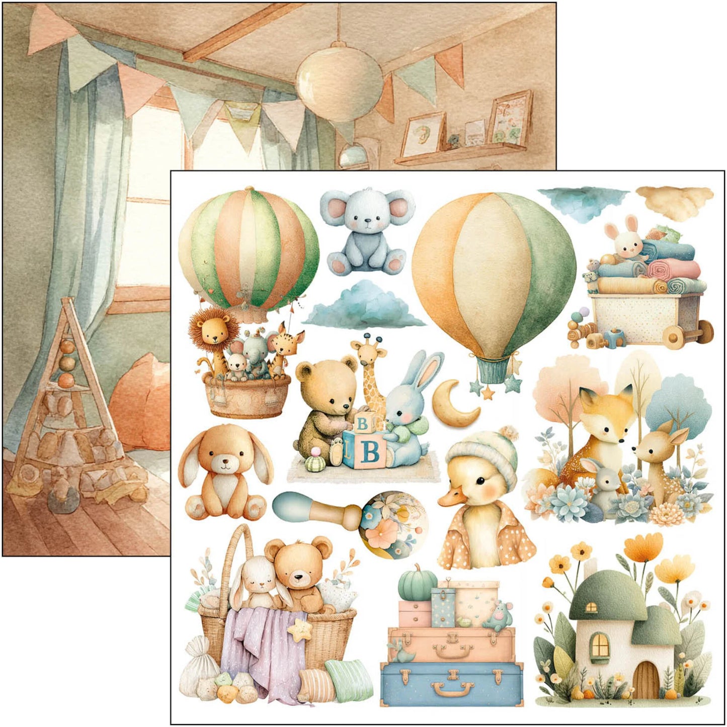 Ciao Bella - Lunibloom - Fussy cut pad 6x6 inch