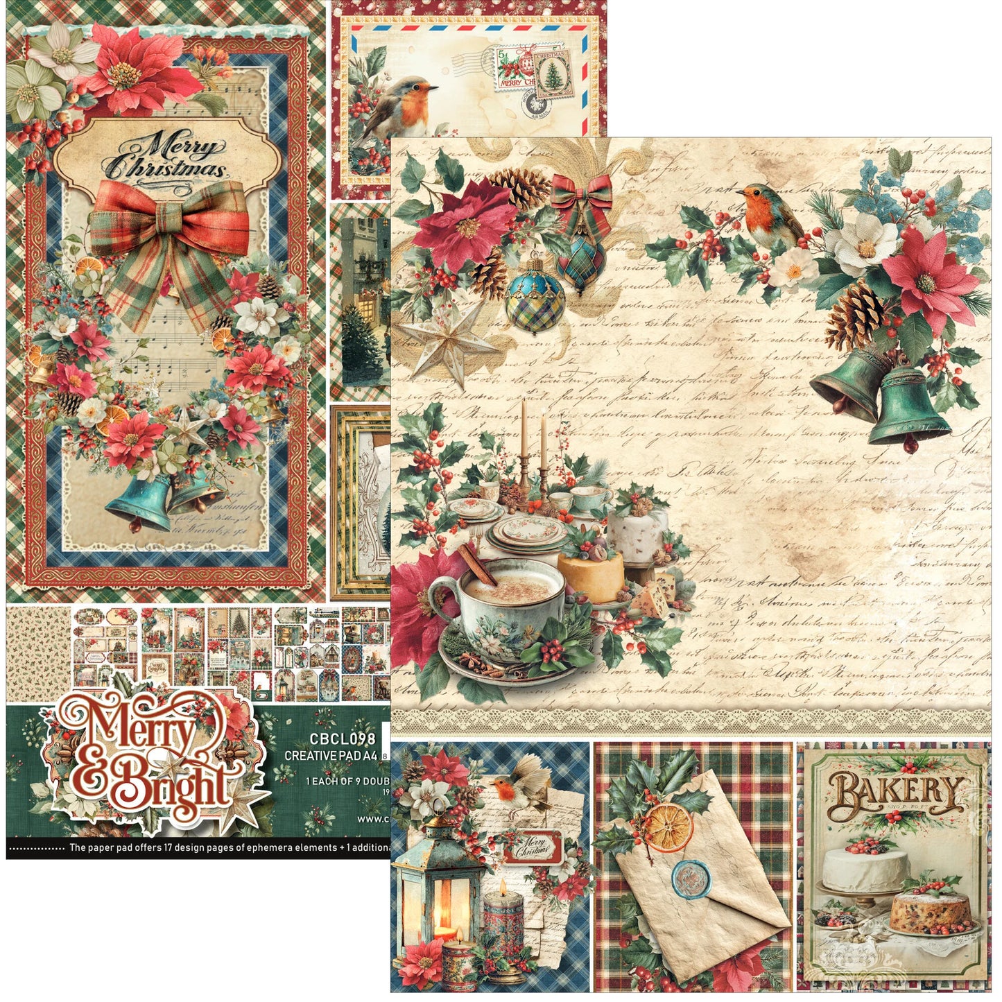 Ciao Bella Merry and bright A4 creative pad