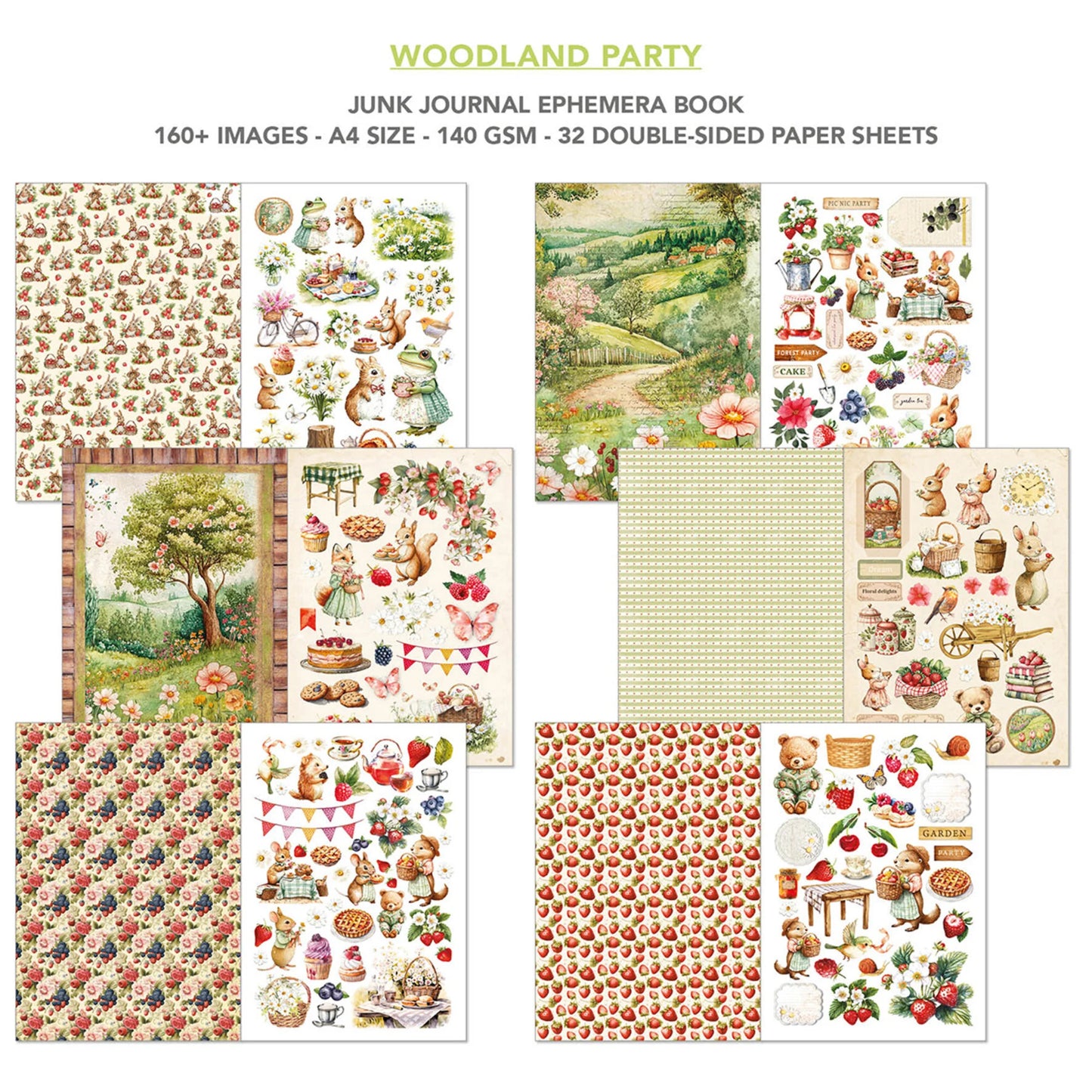 Ciao Bella - Woodland Party - Junk journal