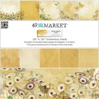 49 and Market - Color Swatch Ocher 12X12 inch Collection Pack