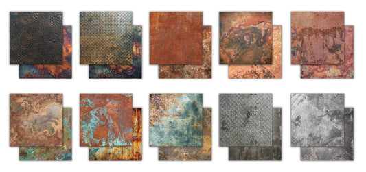Craft Consortium-Papierblock „Metal Textures“.